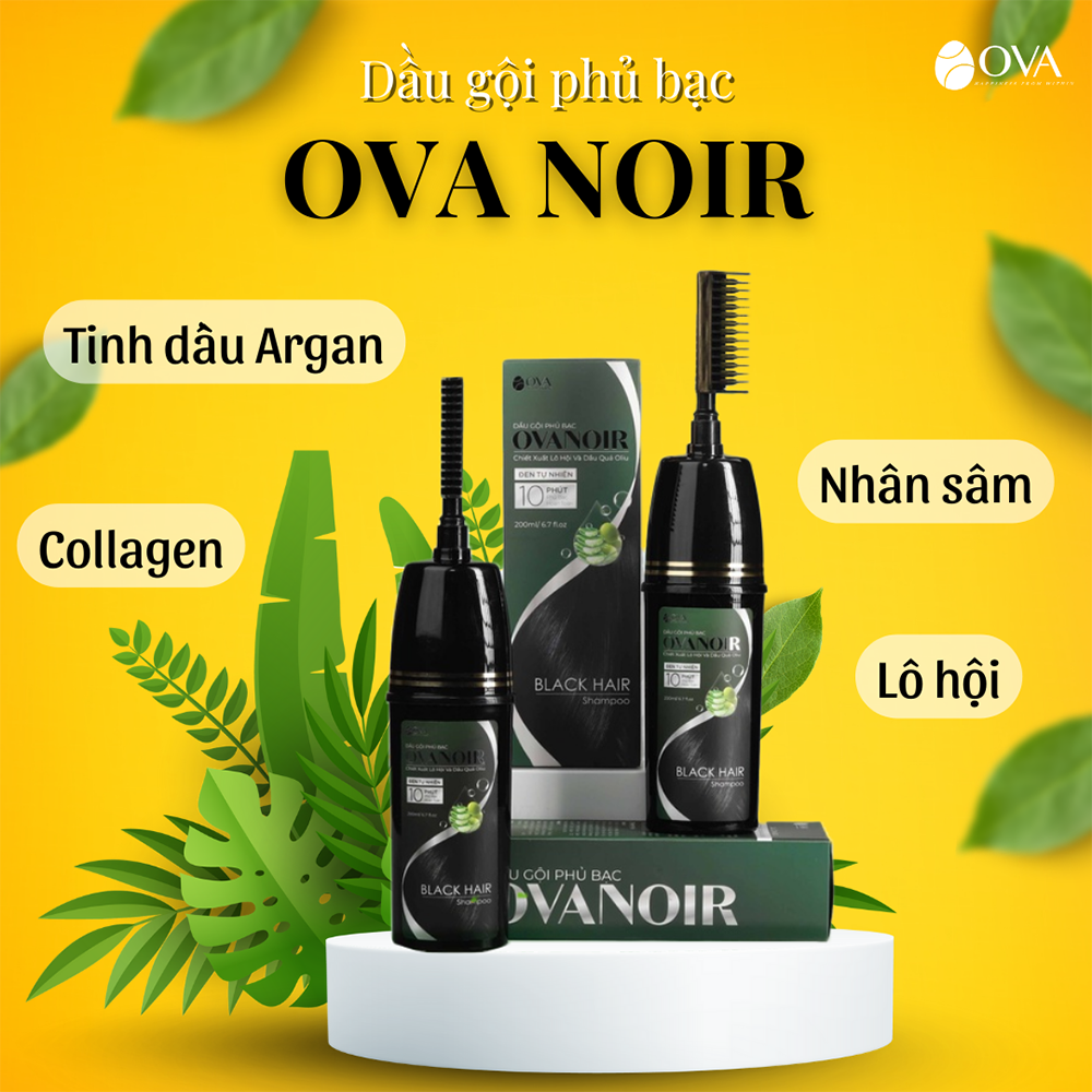 Dầu Gội Phủ Bạc Ova Noir