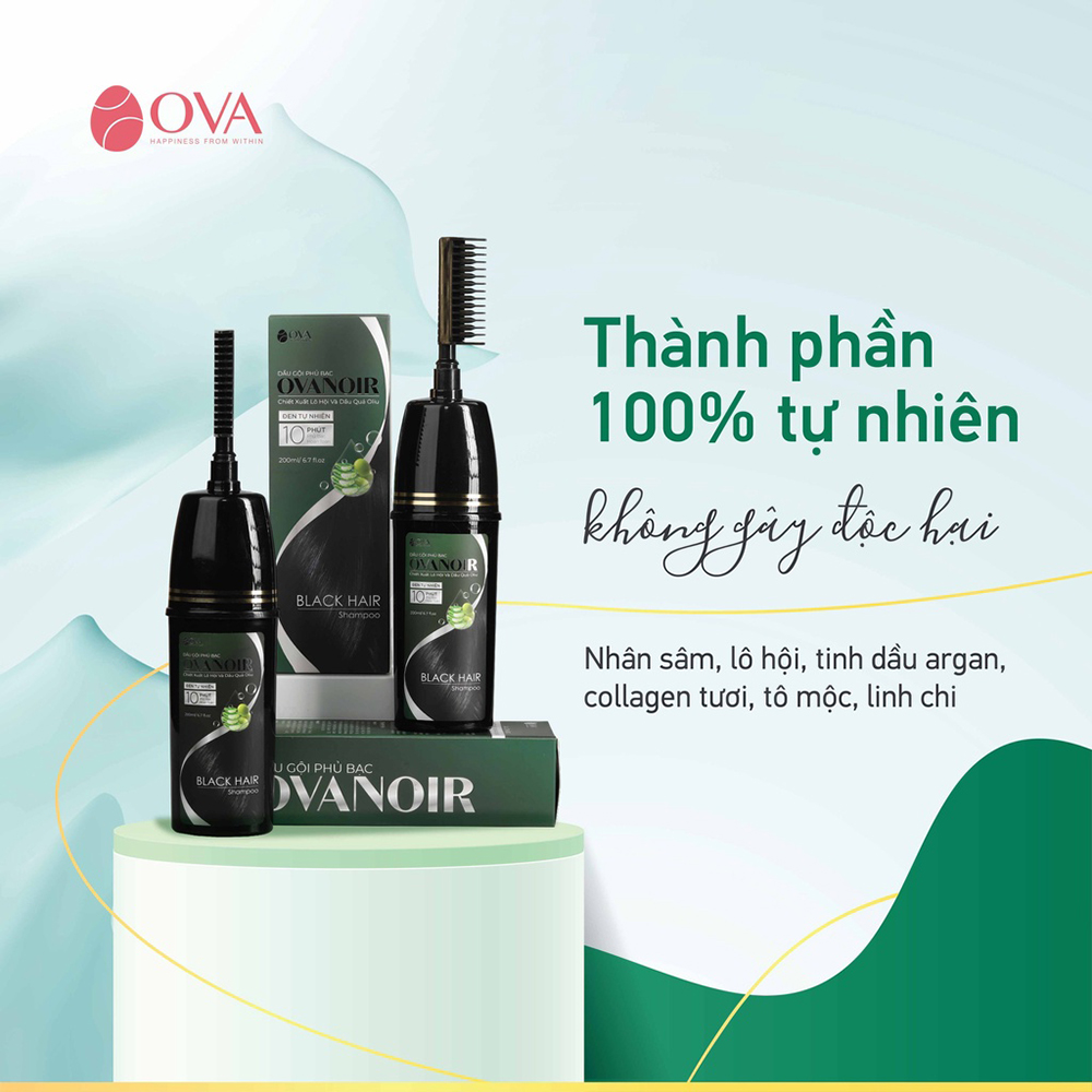 Dầu Gội Phủ Bạc Ova Noir