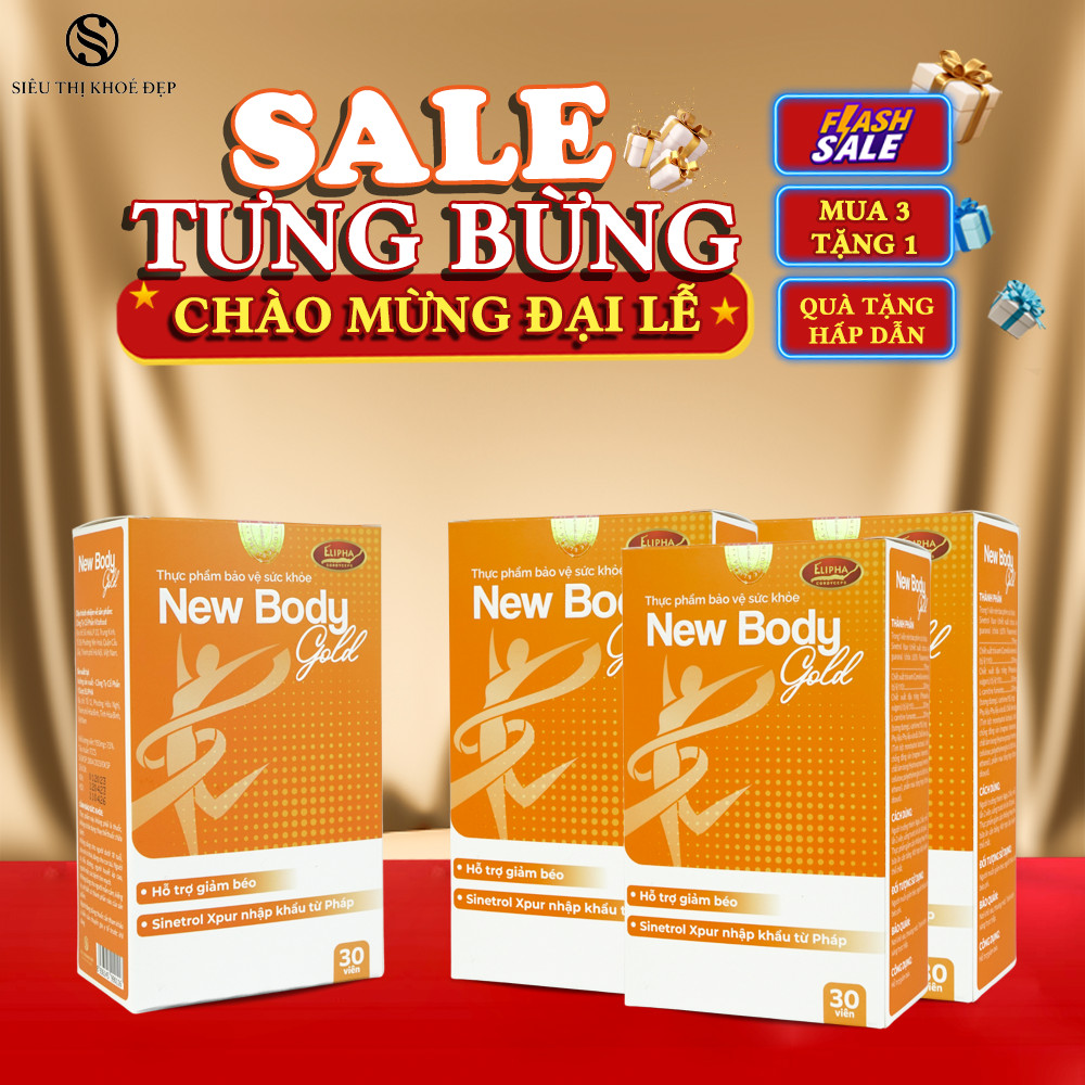 Combo Mua 3 Tặng 1 Giảm Cân New Body Gold