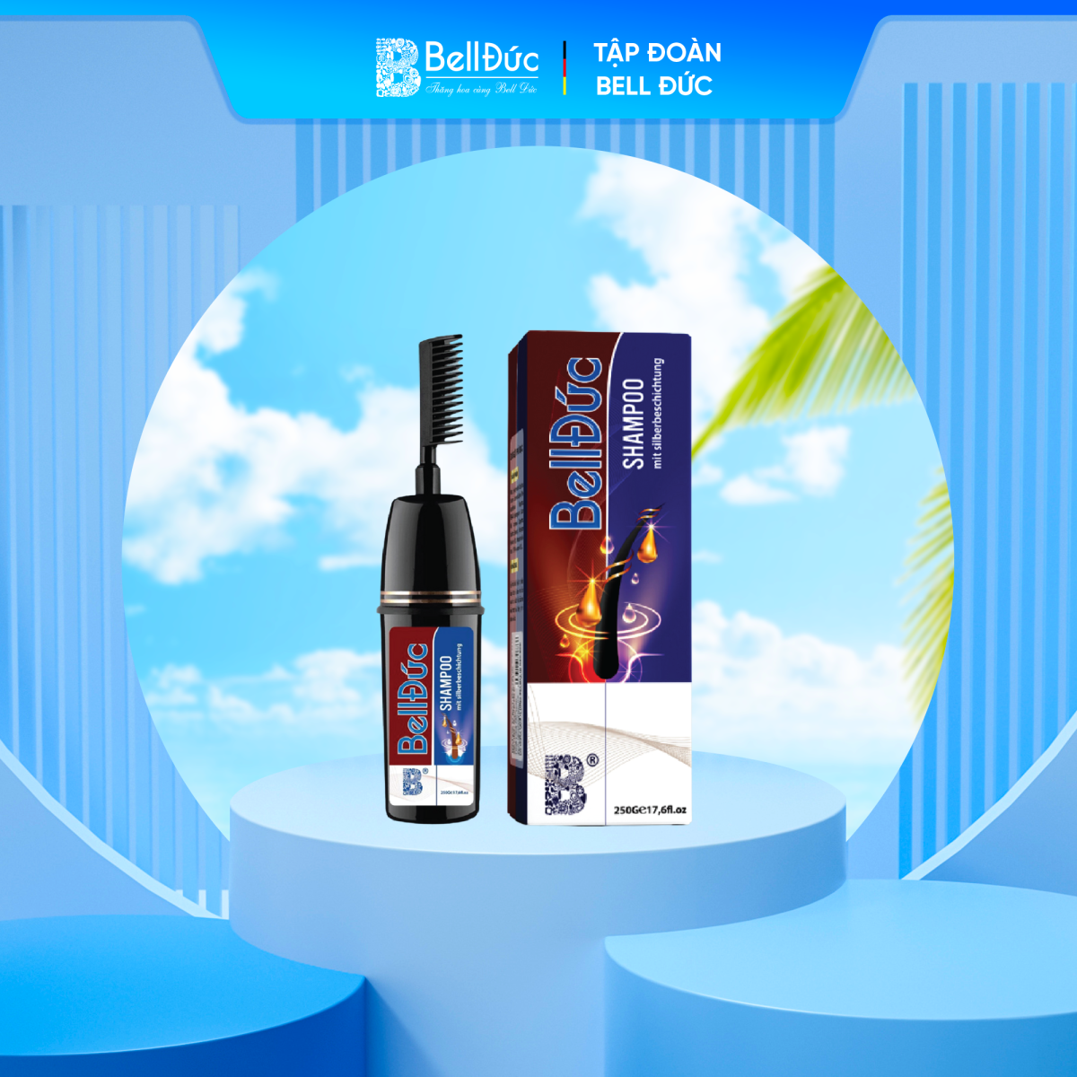 Dầu Gội Phủ Bạc Bell Đức Công Nghệ Sinh Học 250G