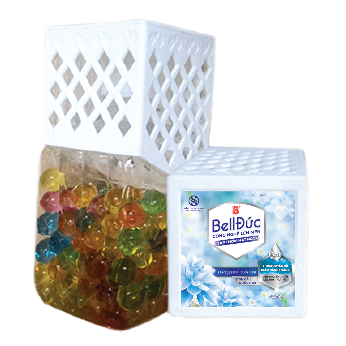 Sáp Thơm Hạt Ngọc Công Nghệ Lên Men Bell Đức Hương Hoa Tươi Mát