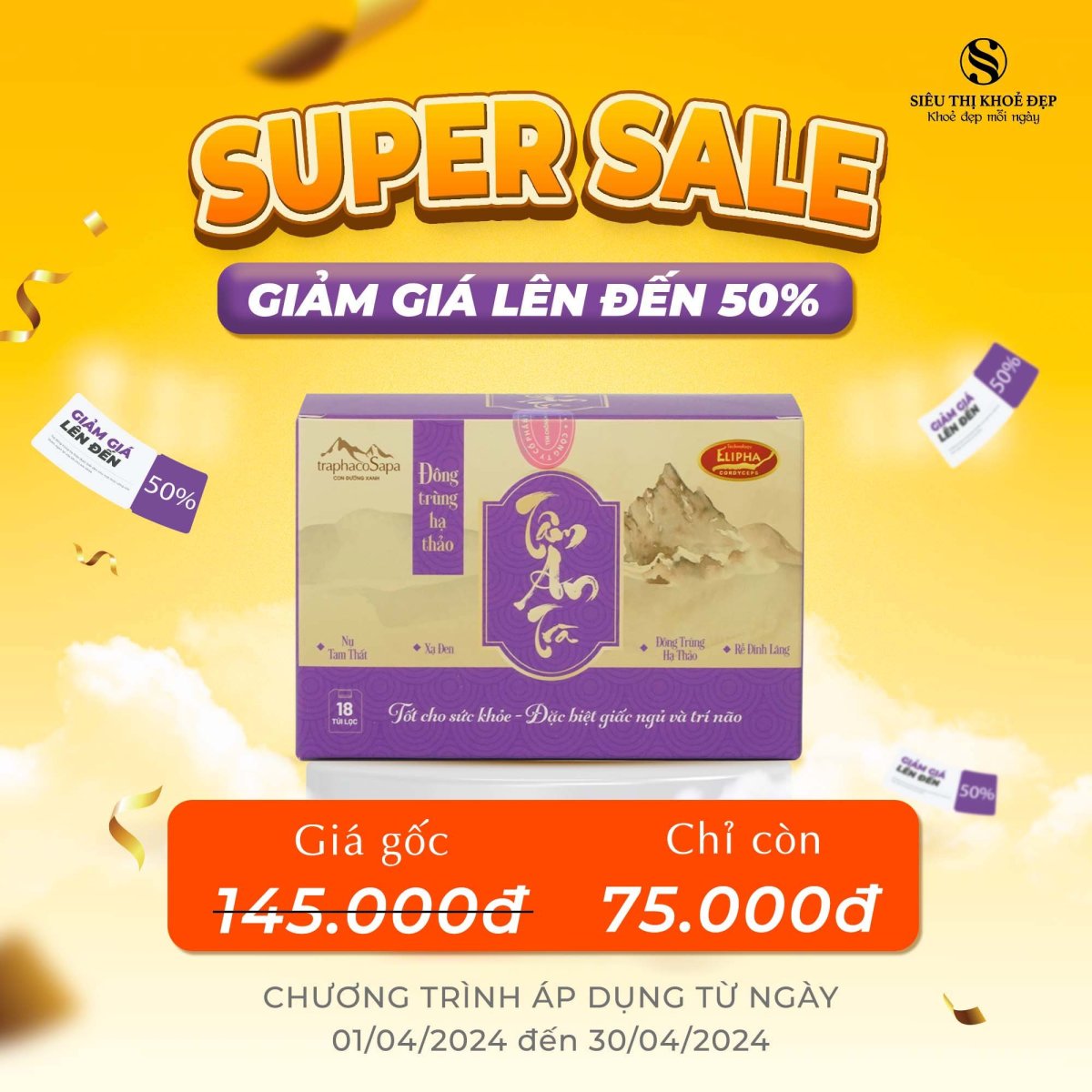 BIG SALE Đông Trùng Hạ Thảo Tâm An ƯU ĐÃI 70K