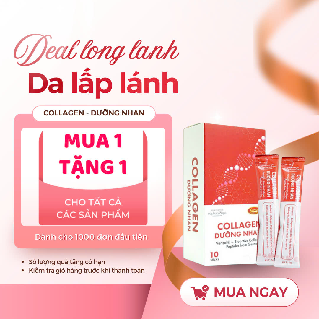 MUA 1 TẶNG 1 Collagen Dưỡng Nhan Đông Trùng Hạ Thảo Sapa