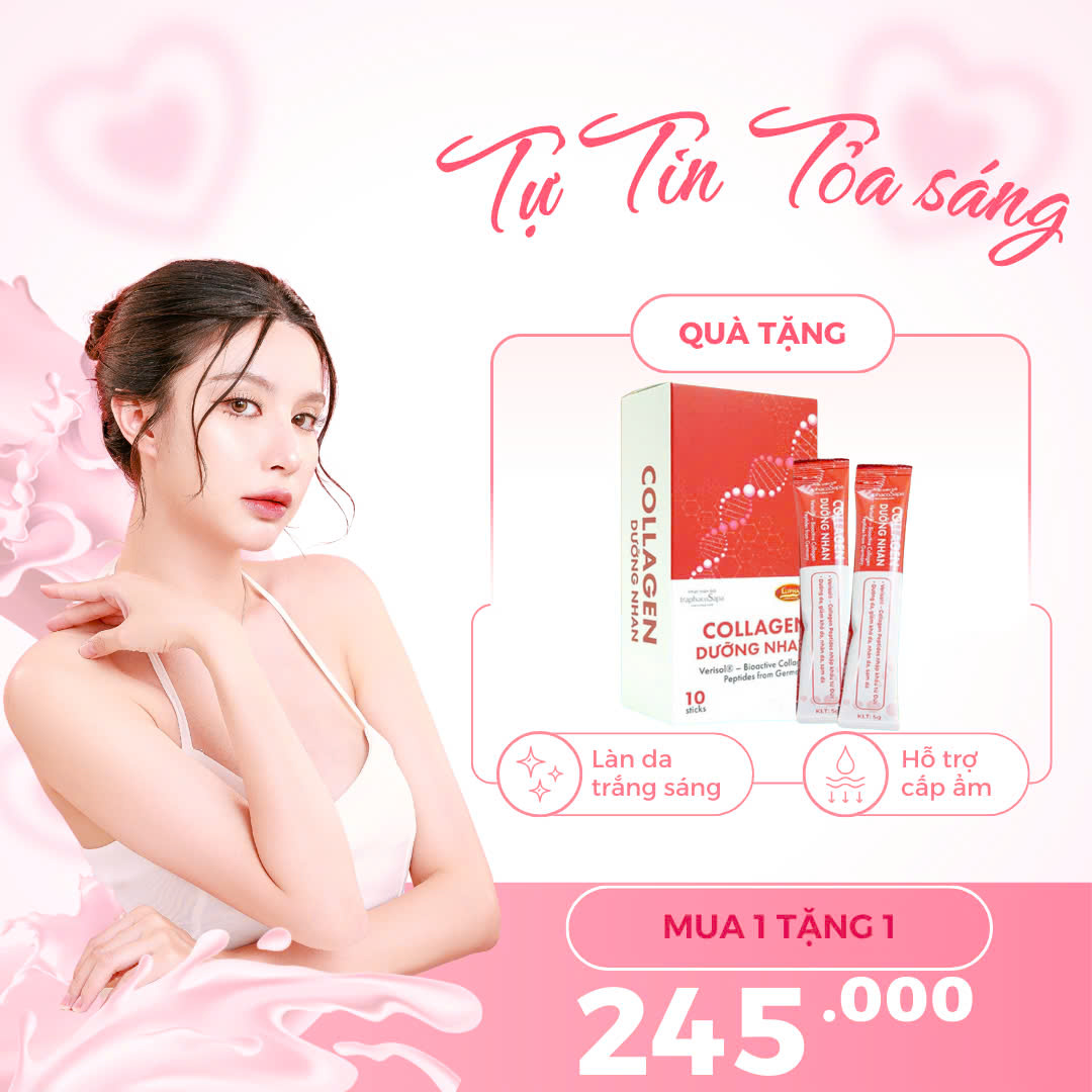 MUA 1 TẶNG 1 Collagen Dưỡng Nhan Đông Trùng Hạ Thảo Sapa