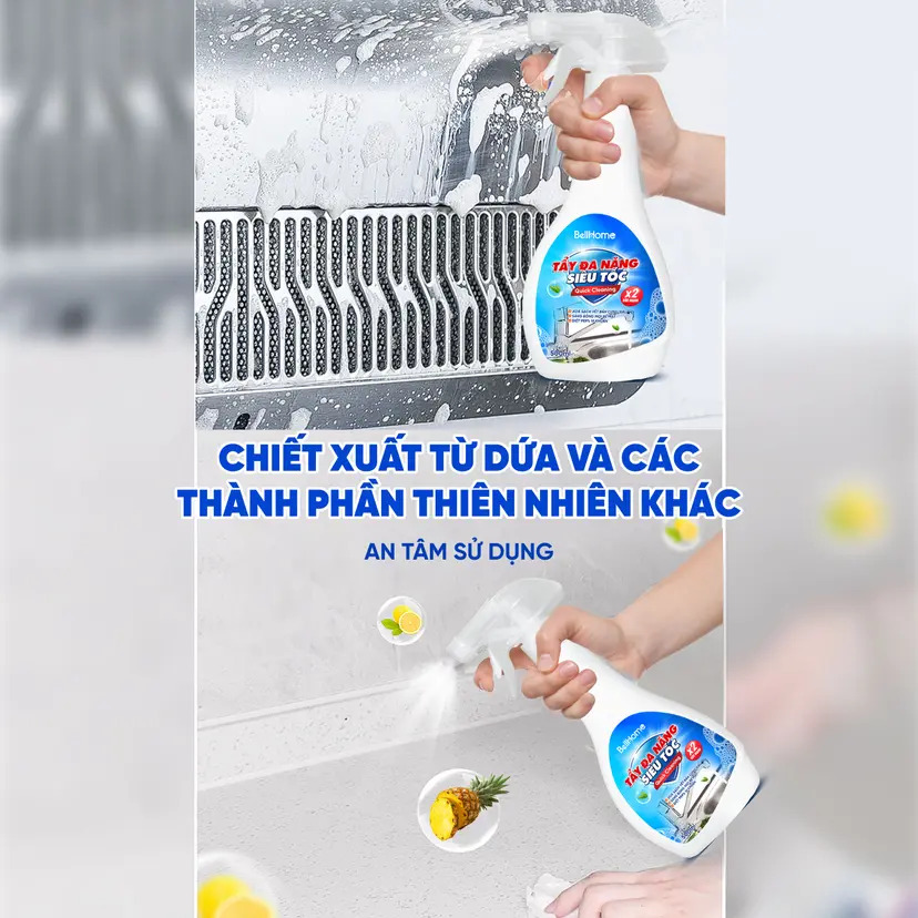 Tẩy Đa Năng Siêu Tốc Bell Home 500ML