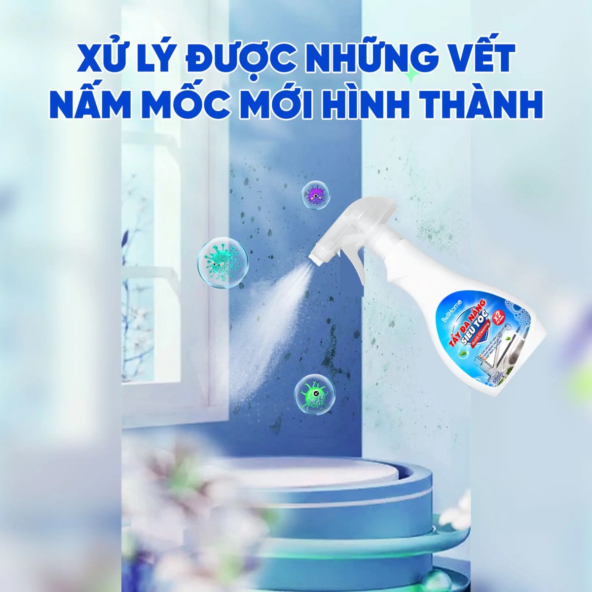 Tẩy Đa Năng Siêu Tốc Bell Home 500ML