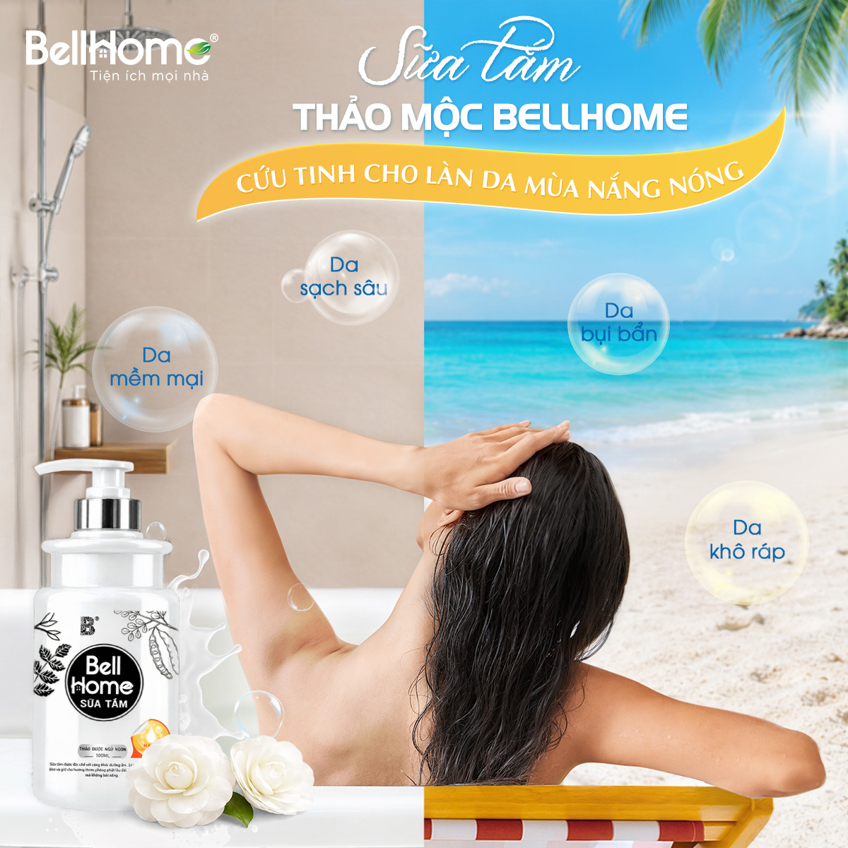 Sữa Tắm Thảo Mộc Bell Home 500ml