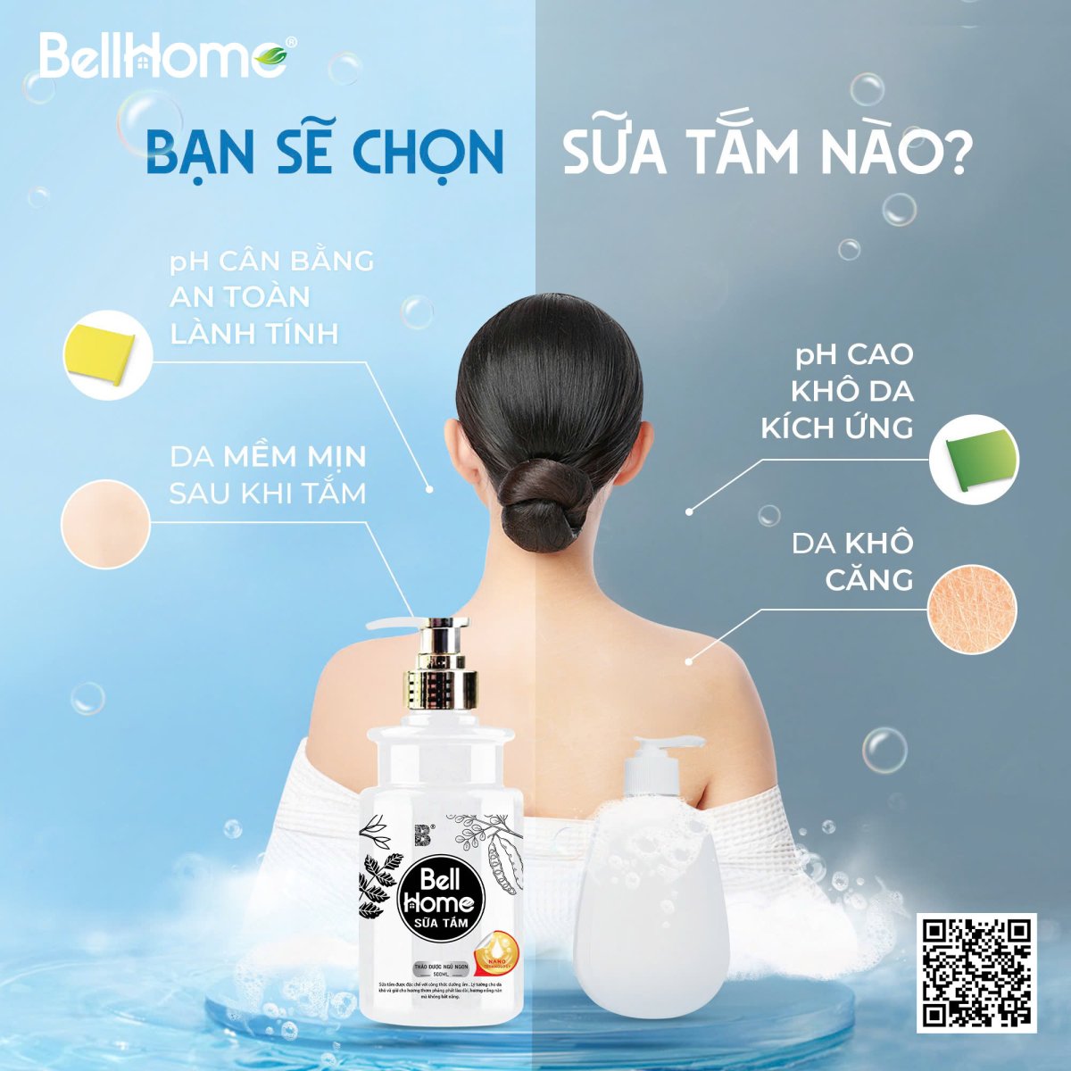 Sữa Tắm Thảo Mộc Bell Home 500ml