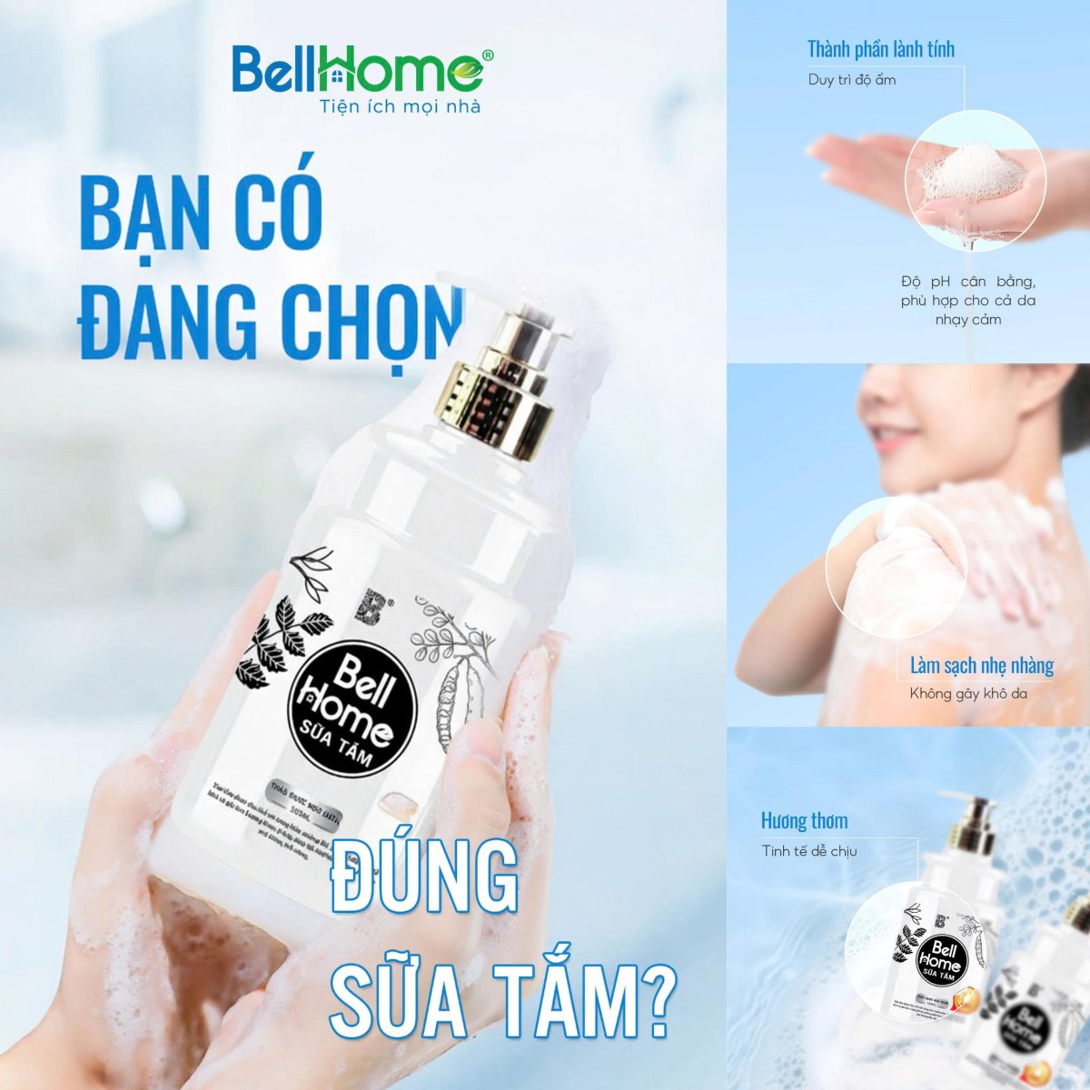 Sữa Tắm Thảo Mộc Bell Home 500ml