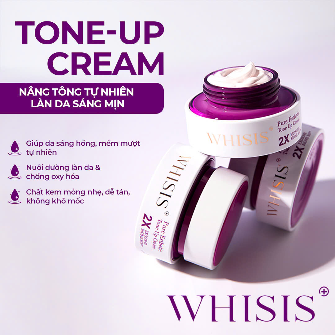 Kem dưỡng nâng tông làm sáng da - cải thiện lão hóa WHISIS Pure Esthetic Tone Up Cream